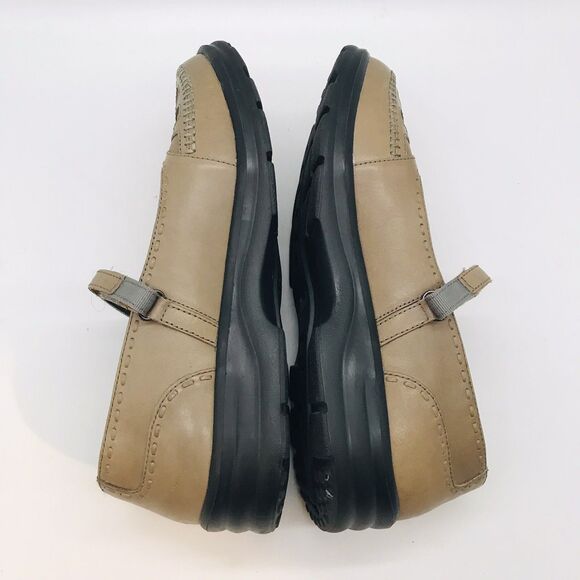 Dr. Comfort Paradise Tan Leather Mary Janes Women's 9M Hook & Loop Strap Shoes - Picture 8 of 13